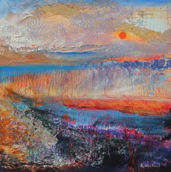 Coucher de soleil sur le marais, 2013